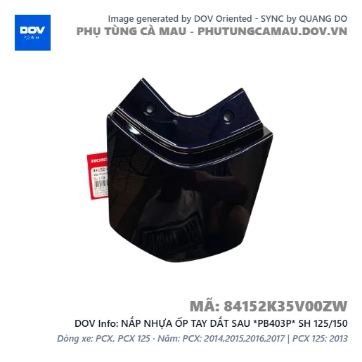 NẮP NHỰA ỐP TAY DẮT SAU *PB403P* SH 125/150 — 84152K35V00ZW