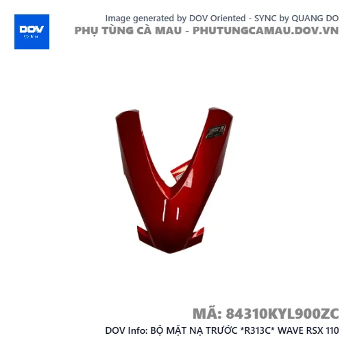 BỘ MẶT NẠ TRƯỚC *R313C* WAVE RSX 110 — 84310KYL900ZC
