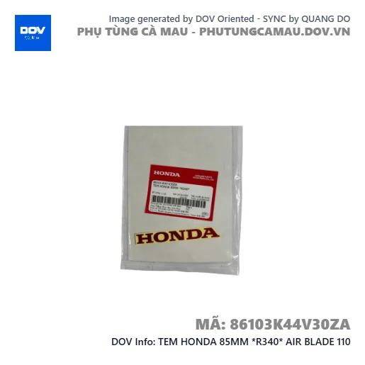 TEM HONDA 85MM *R340* AIR BLADE 110 — 86103K44V30ZA