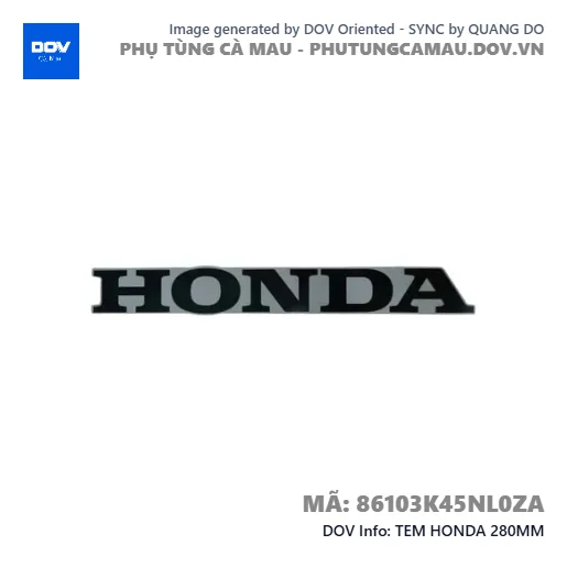 TEM HONDA 280MM  — 86103K45NL0ZA