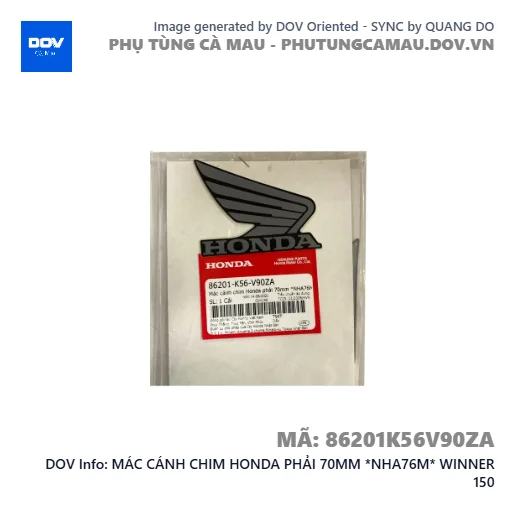 MÁC CÁNH CHIM HONDA PHẢI 70MM *NHA76M* WINNER 150 — 86201K56V90ZA