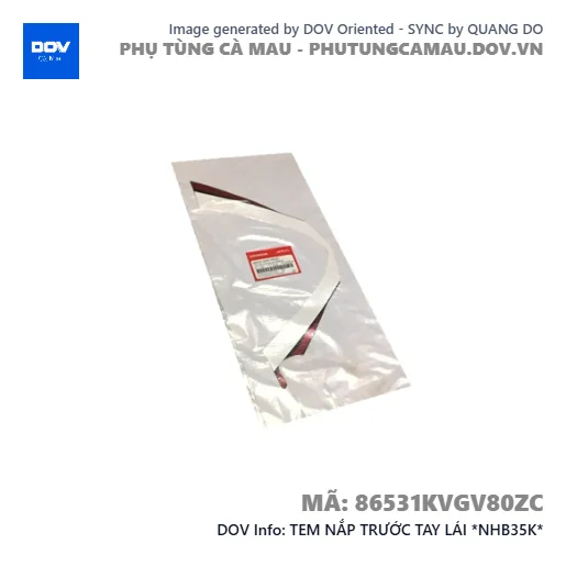TEM NẮP TRƯỚC TAY LÁI *NHB35K*  — 86531KVGV80ZC