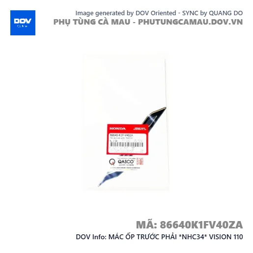 MÁC ỐP TRƯỚC PHẢI *NHC34* VISION 110 — 86640K1FV40ZA