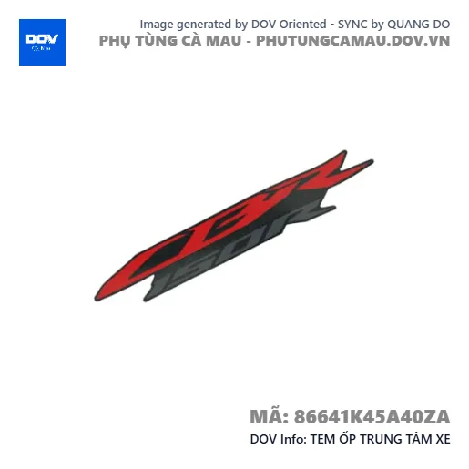 TEM ỐP TRUNG TÂM XE  — 86641K45A40ZA