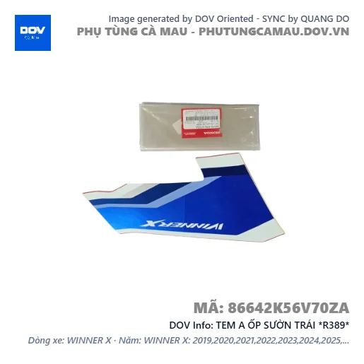 TEM A ỐP SƯỜN TRÁI *R389*  — 86642K56V70ZA