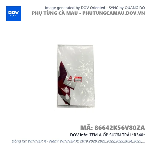TEM A ỐP SƯỜN TRÁI *R340*  — 86642K56V80ZA