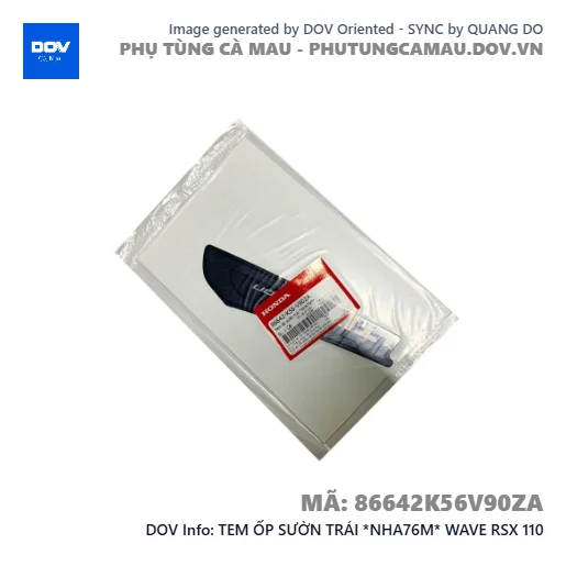 TEM ỐP SƯỜN TRÁI *NHA76M* WAVE RSX 110 — 86642K56V90ZA