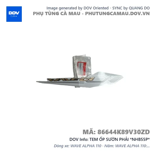 TEM ỐP SƯỜN PHẢI *NHB55P*  — 86644K89V30ZD