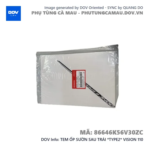 TEM ỐP SƯỜN SAU TRÁI *TYPE2* VISION 110 — 86646K56V30ZC