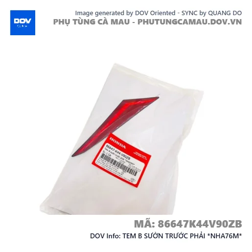 TEM B SƯỜN TRƯỚC PHẢI *NHA76M*  — 86647K44V90ZB