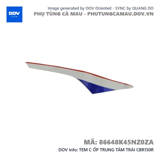 TEM C ỐP TRUNG TÂM TRÁI CBR150R — 86648K45NZ0ZA