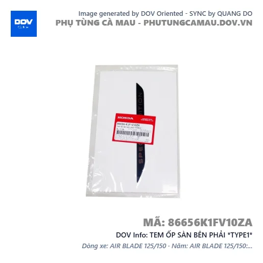 TEM ỐP SÀN BÊN PHẢI *TYPE1*  — 86656K1FV10ZA