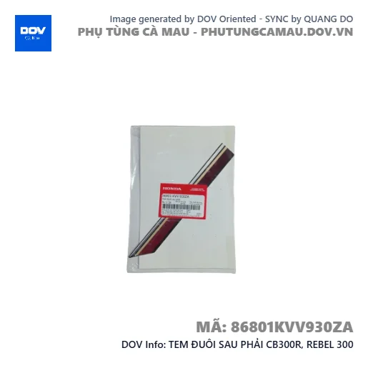 TEM ĐUÔI SAU PHẢI CB300R, REBEL 300 — 86801KVV930ZA