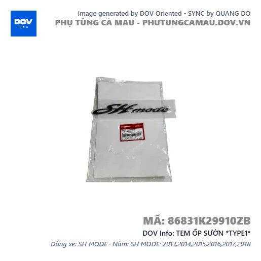 TEM ỐP SƯỜN *TYPE1*  — 86831K29910ZB