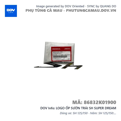 LOGO ỐP SƯỜN TRÁI SH SUPER DREAM — 86832K01900