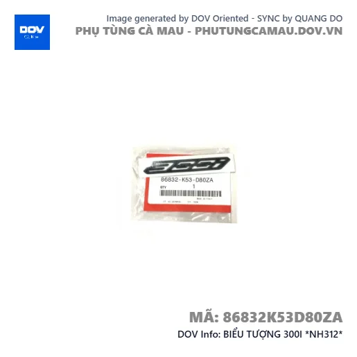BIỂU TƯỢNG 300I *NH312*  — 86832K53D80ZA