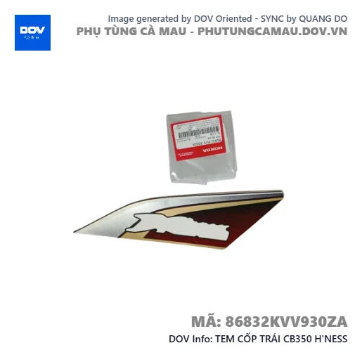TEM CỐP TRÁI CB350 H'NESS — 86832KVV930ZA