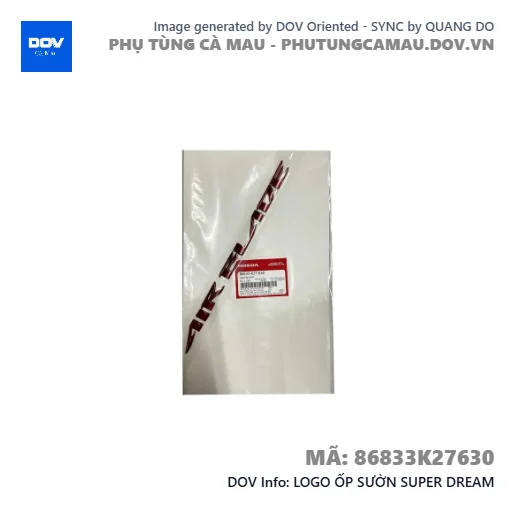 LOGO ỐP SƯỜN SUPER DREAM — 86833K27630