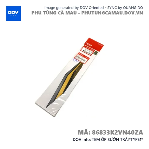 TEM ỐP SƯỜN TRÁI*TYPE1*  — 86833K2VN40ZA