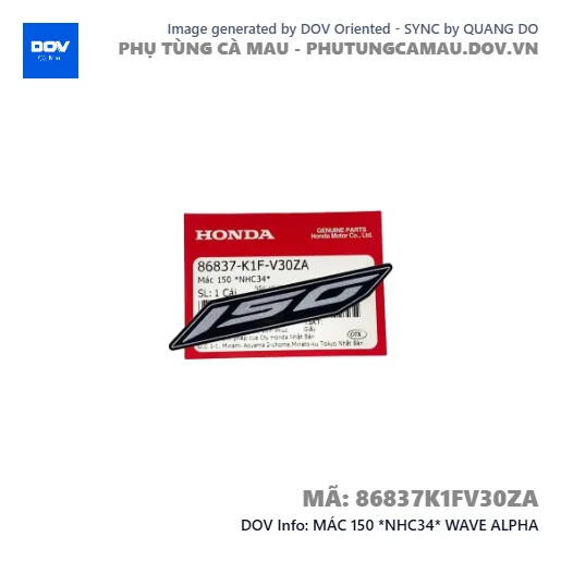 MÁC 150 *NHC34* WAVE ALPHA — 86837K1FV30ZA