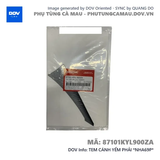 TEM CÁNH YẾM PHẢI *NHA69P*  — 87101KYL900ZA