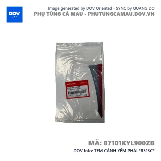 TEM CÁNH YẾM PHẢI *R313C*  — 87101KYL900ZB