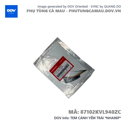 TEM CÁNH YẾM TRÁI *NHA96P*  — 87102KVL940ZC
