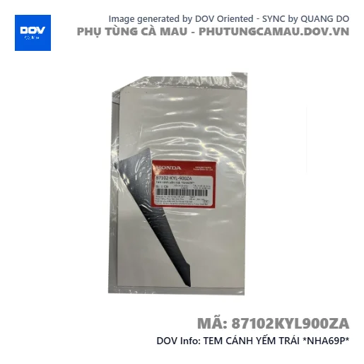TEM CÁNH YẾM TRÁI *NHA69P*  — 87102KYL900ZA