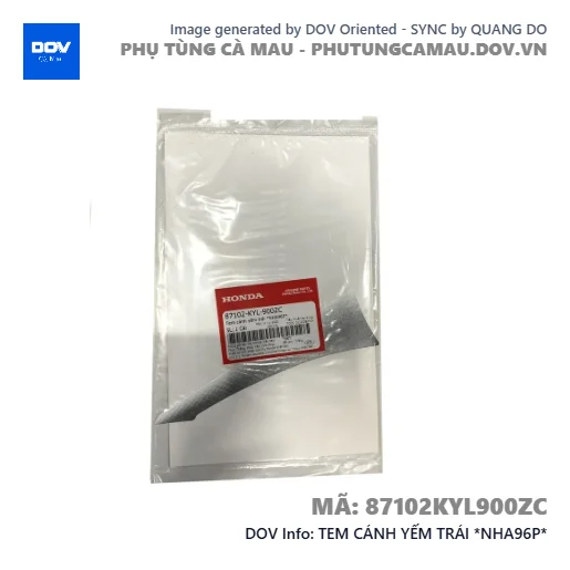 TEM CÁNH YẾM TRÁI *NHA96P*  — 87102KYL900ZC