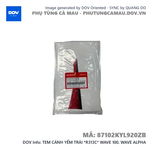 TEM CÁNH YẾM TRÁI *R313C* WAVE 100, WAVE ALPHA — 87102KYL920ZB