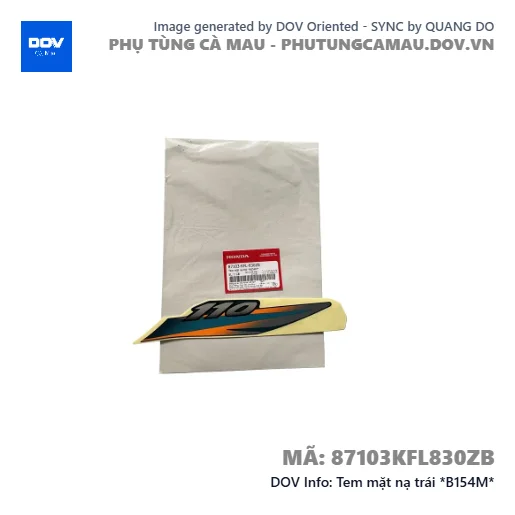 Tem mặt nạ trái *B154M*  — 87103KFL830ZB