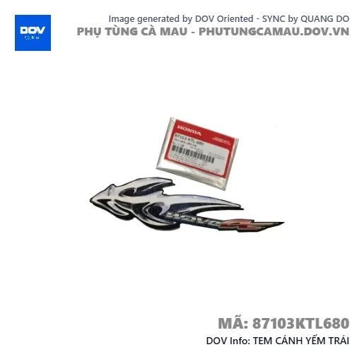 TEM CÁNH YẾM TRÁI  — 87103KTL680