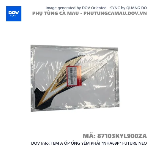 TEM A ỐP ỐNG YẾM PHẢI *NHA69P* FUTURE NEO — 87103KYL900ZA
