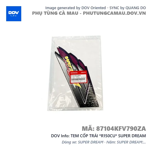 TEM CỐP TRÁI *R150CU* SUPER DREAM — 87104KFV790ZA