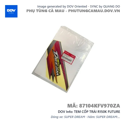 TEM CỐP TRÁI R150K FUTURE — 87104KFV970ZA
