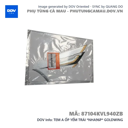 TEM A ỐP YẾM TRÁI *NHA96P* GOLDWING — 87104KVL940ZB