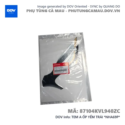 TEM A ỐP YẾM TRÁI *NHA69P* — 87104KVL940ZC