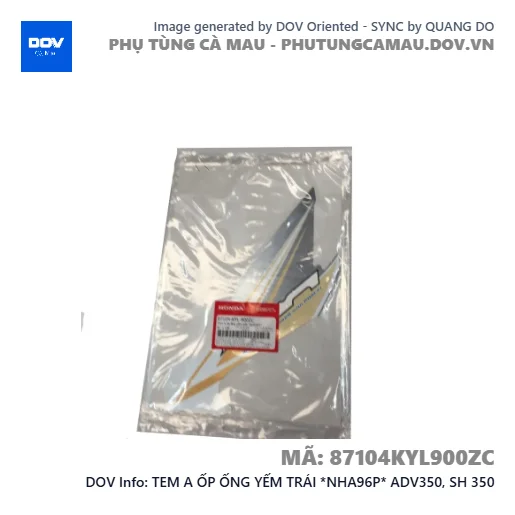 TEM A ỐP ỐNG YẾM TRÁI *NHA96P* ADV350, SH 350 — 87104KYL900ZC