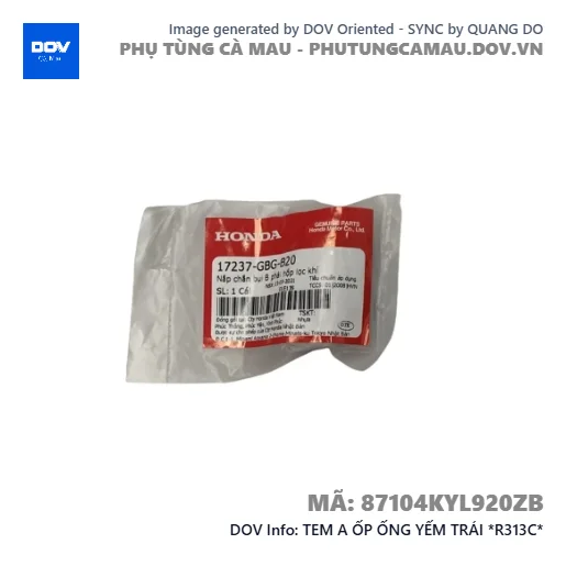 TEM A ỐP ỐNG YẾM TRÁI *R313C*  — 87104KYL920ZB