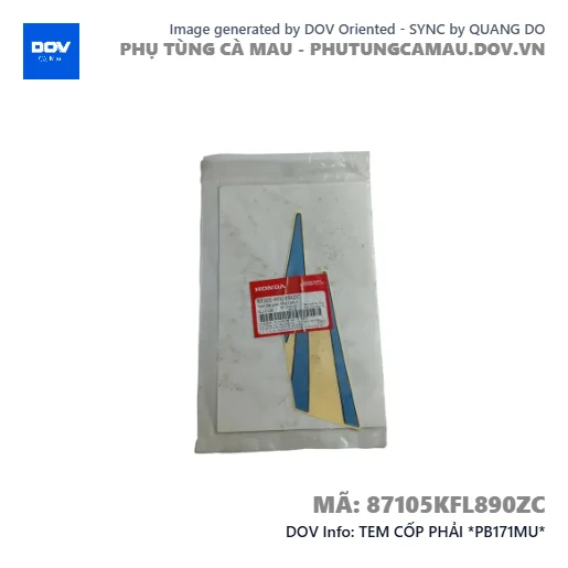 TEM CỐP PHẢI *PB171MU*  — 87105KFL890ZC