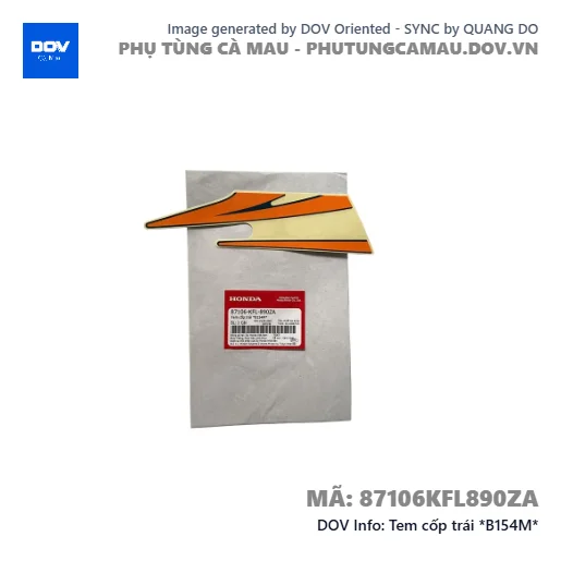 Tem cốp trái *B154M*  — 87106KFL890ZA