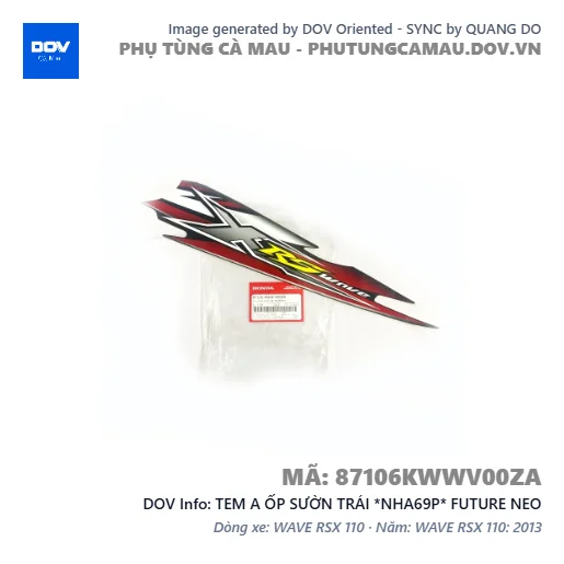 TEM A ỐP SƯỜN TRÁI *NHA69P* FUTURE NEO — 87106KWWV00ZA