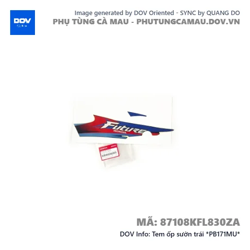 Tem ốp sườn trái *PB171MU*  — 87108KFL830ZA