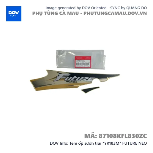 Tem ốp sườn trái *YR183M* FUTURE NEO — 87108KFL830ZC