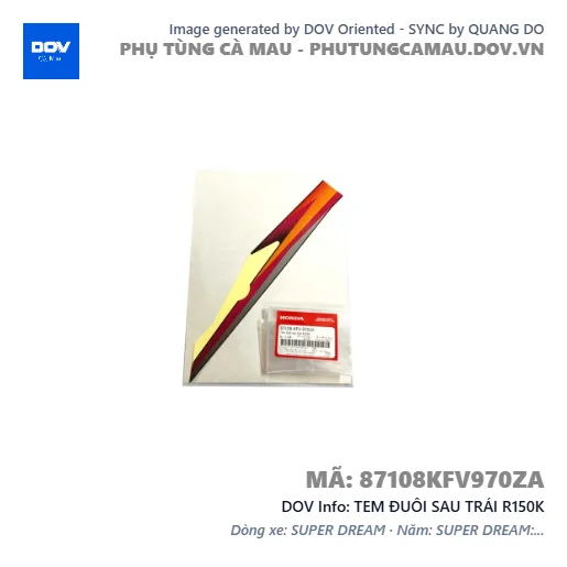TEM ĐUÔI SAU TRÁI R150K  — 87108KFV970ZA