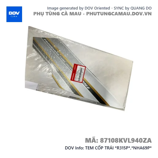 TEM CỐP TRÁI *R315P*,*NHA69P*  — 87108KVL940ZA