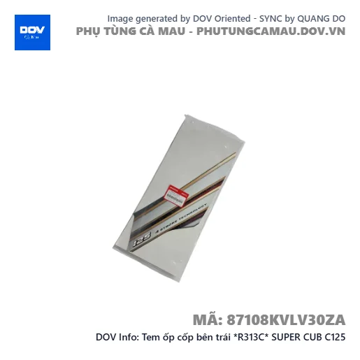 Tem ốp cốp bên trái *R313C* SUPER CUB C125 — 87108KVLV30ZA