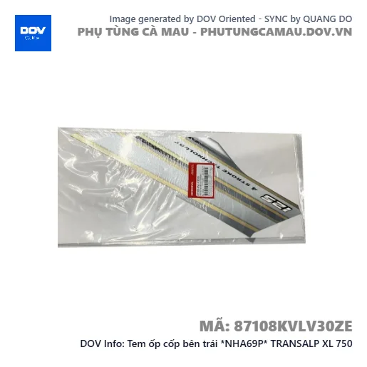 Tem ốp cốp bên trái *NHA69P* TRANSALP XL 750 — 87108KVLV30ZE