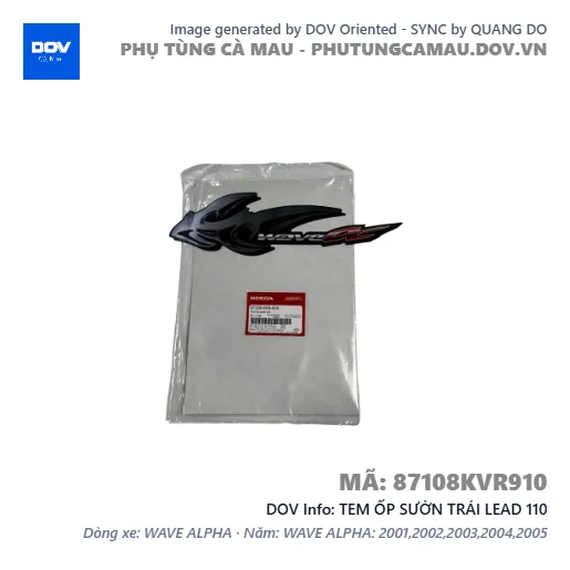 TEM ỐP SƯỜN TRÁI LEAD 110 — 87108KVR910