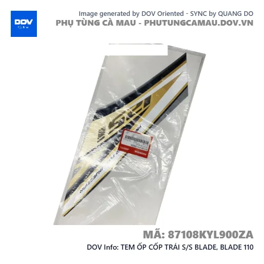 TEM ỐP CỐP TRÁI S/S BLADE, BLADE 110 — 87108KYL900ZA
